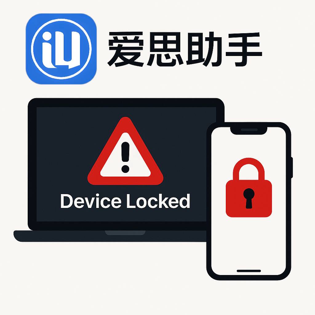 爱思助手提示设备已锁定怎么处理？